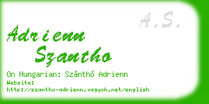 adrienn szantho business card