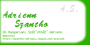 adrienn szantho business card